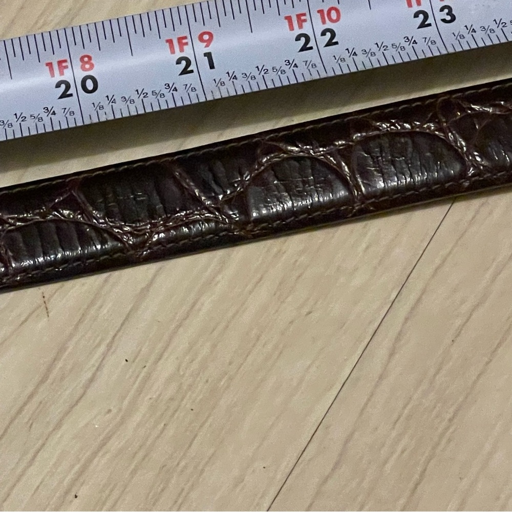 Nordstrom Italian Calfskin Leather Woman’s Belt Size M Made in USA Never Worn - Picture 14 of 16
